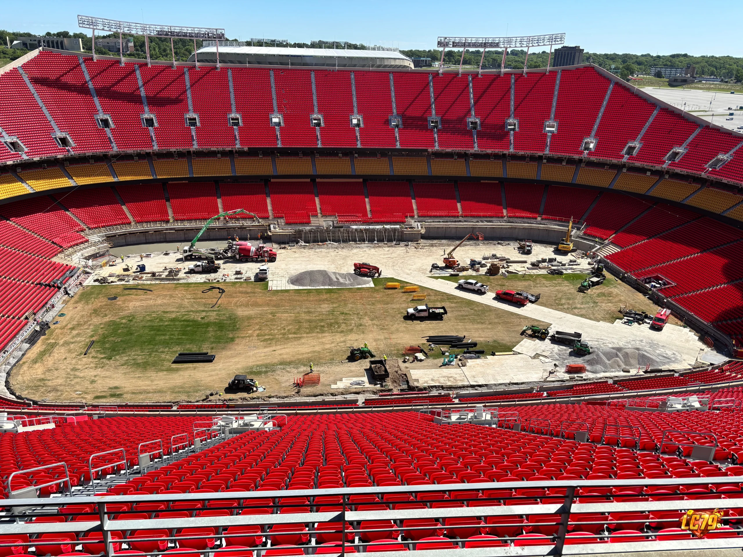 Arrowhead Stadium chuẩn bị cho World Cup 2026, ảnh Wikimedia Commons đã đóng watermark LC79
