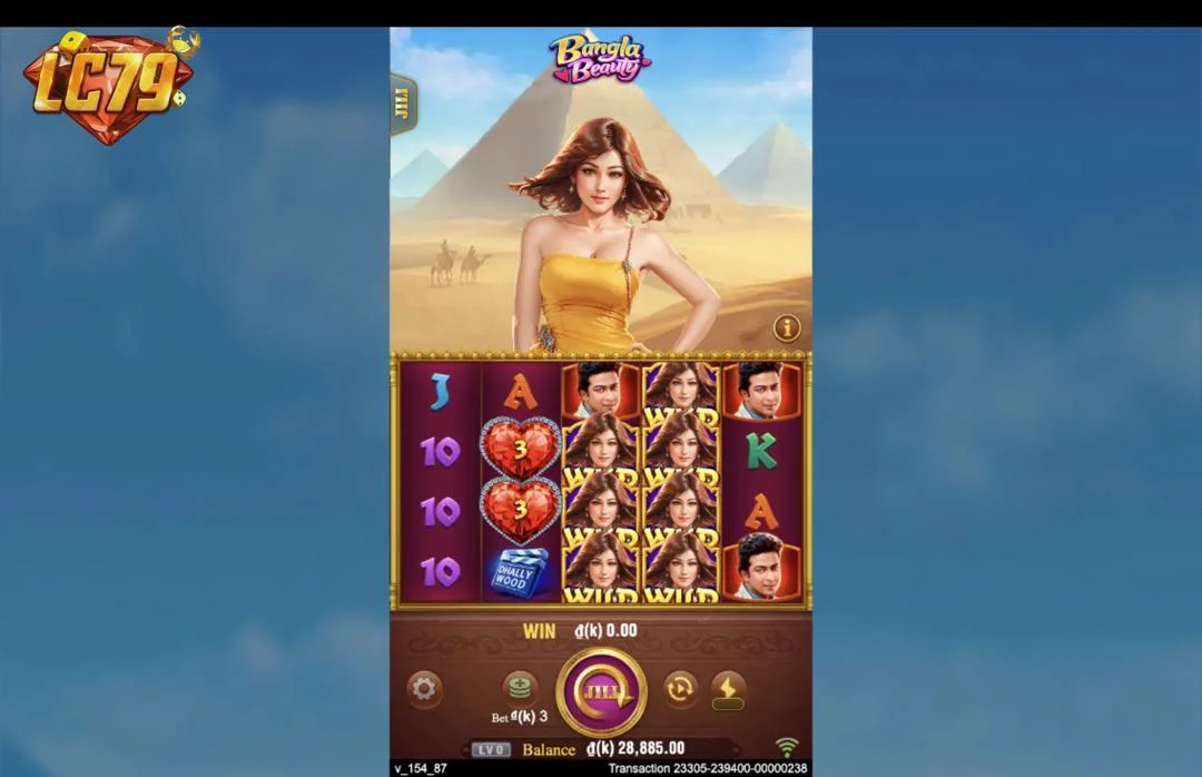 Ảnh giao diện chính game Bangla Beauty (slot JILI) chơi tại LC79