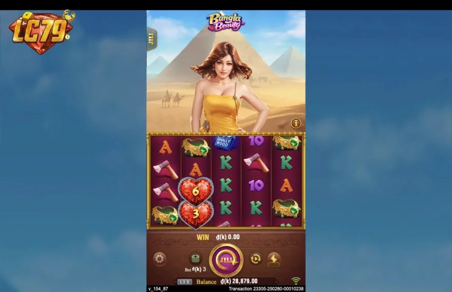 Ảnh bảng biểu tượng & tính năng game Bangla Beauty (slot JILI) chơi tại LC79