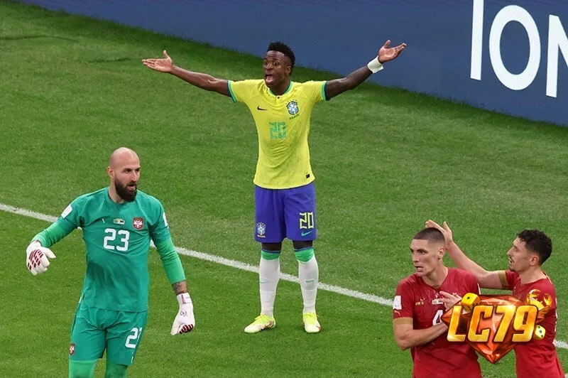 Vinicius Junior trong trận Brazil vs Norway