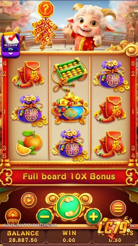 Ảnh bảng biểu tượng & tính năng game FORTUNE SHEEP (slot FC) chơi tại LC79