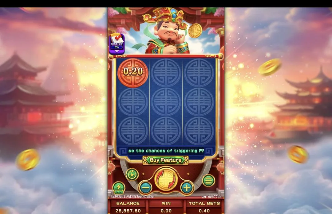 Ảnh giao diện chính game Lucky Fortunes (slot FC) chơi tại LC79