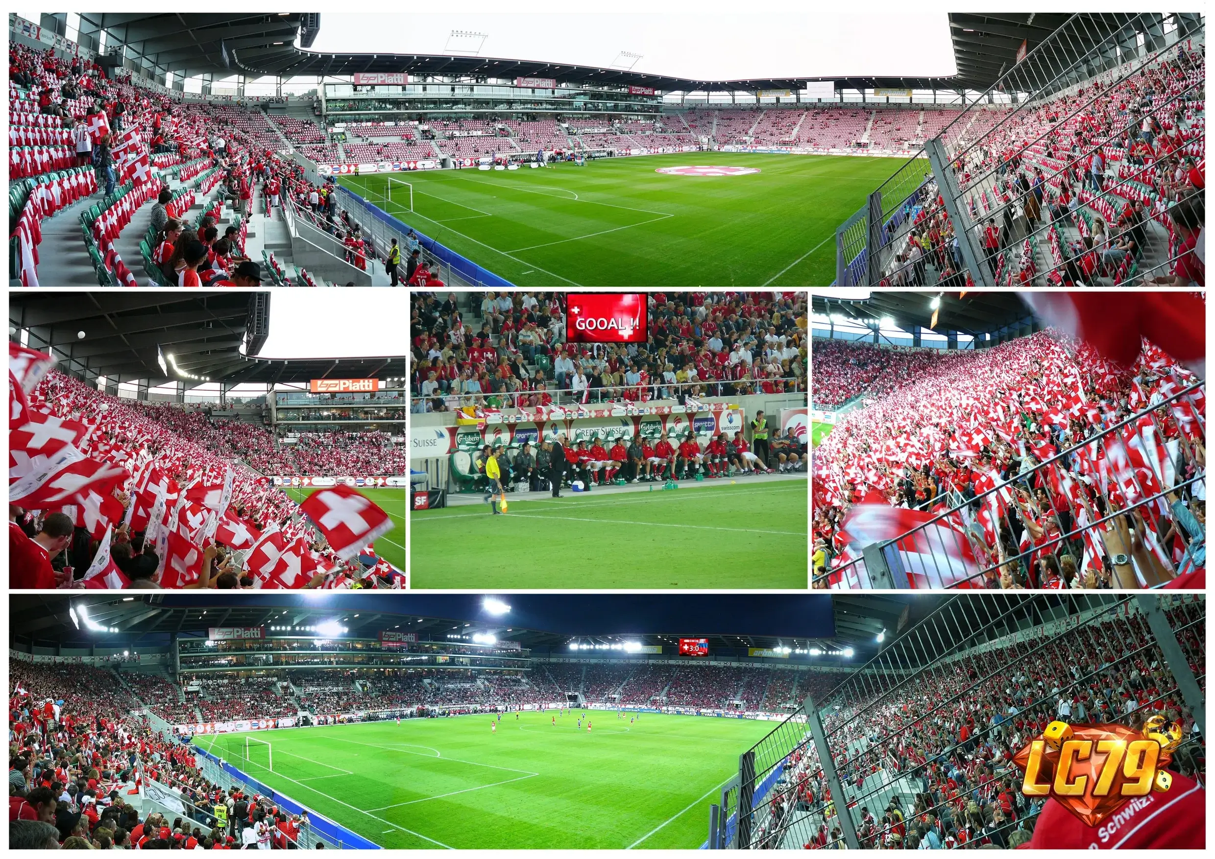 Sân St. Gallen được dùng làm hình minh họa cho bài St. Gallen 2-1 Benfica tại Europa League