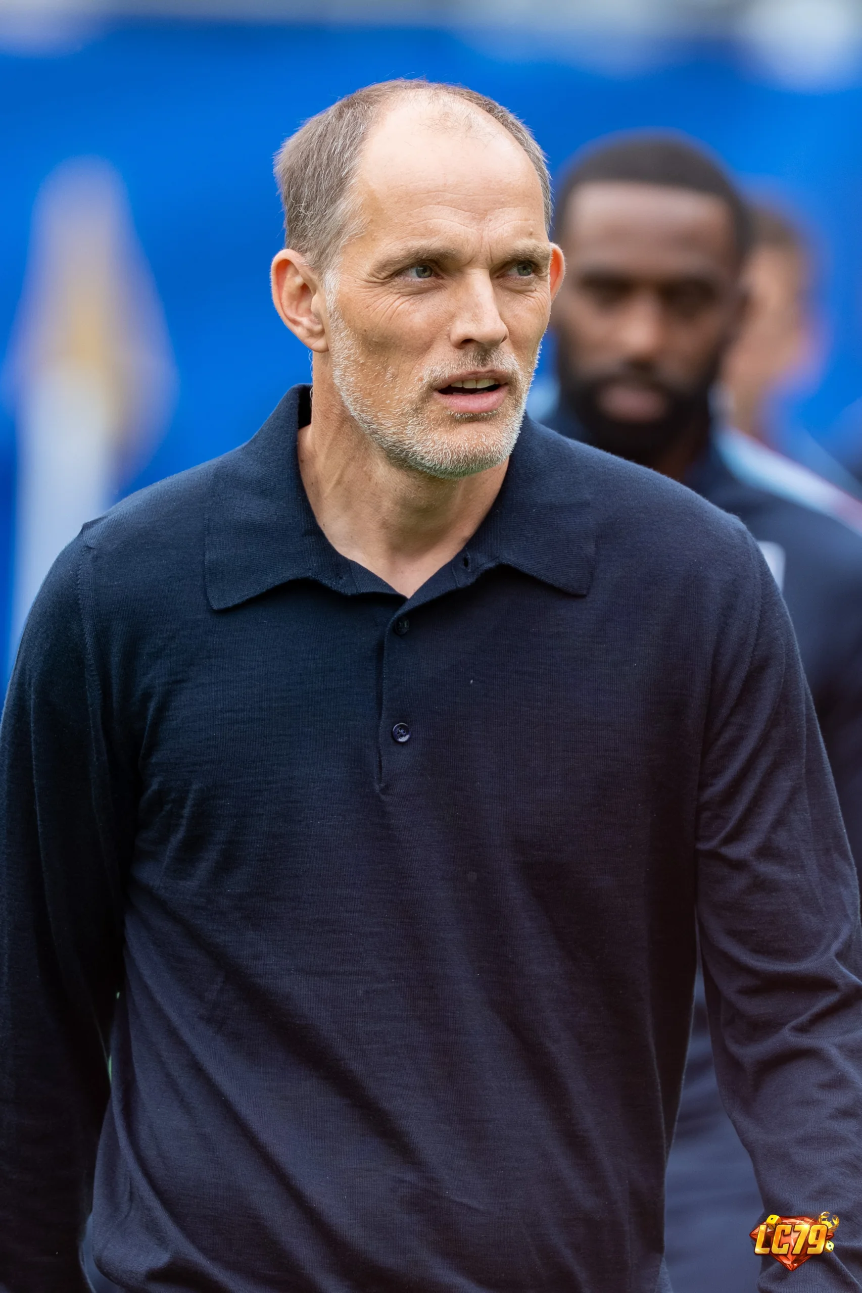 Thomas Tuchel trong màu áo England tại World Cup 2026, ảnh có watermark LC79