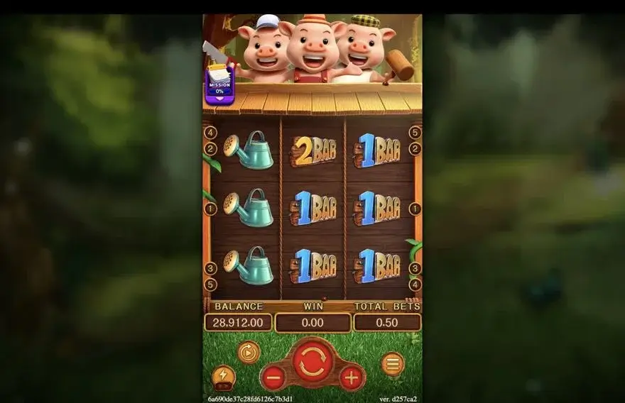 Ảnh bảng biểu tượng & tính năng game THREE LITTLE PIGS (slot FC) chơi tại LC79