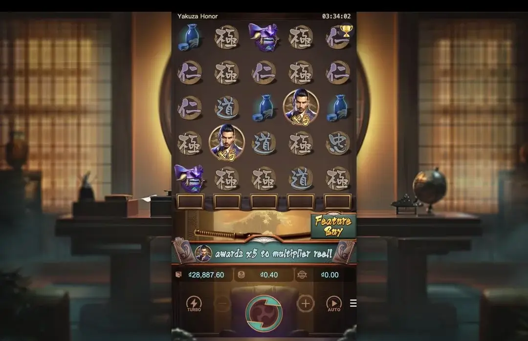 Ảnh giao diện chính game Yakuza Honor (slot PG) chơi tại LC79