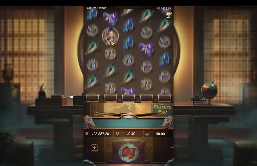 Ảnh màn hình gameplay game Yakuza Honor (slot PG) chơi tại LC79