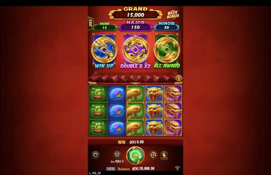 Ảnh giao diện chính game 3 Coin Treasures 2 (slot JILI) chơi tại LC79