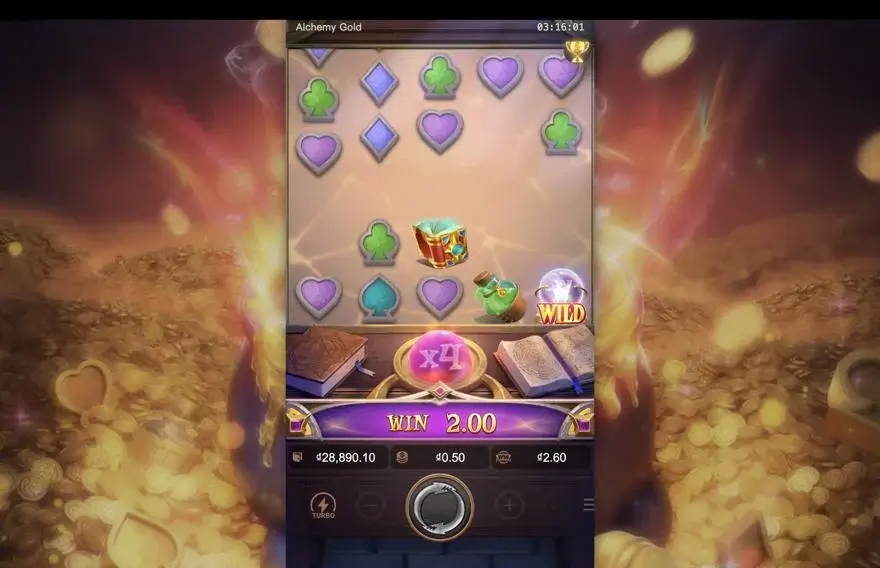 Ảnh màn hình gameplay game Alchemy Gold (slot PG) chơi tại LC79