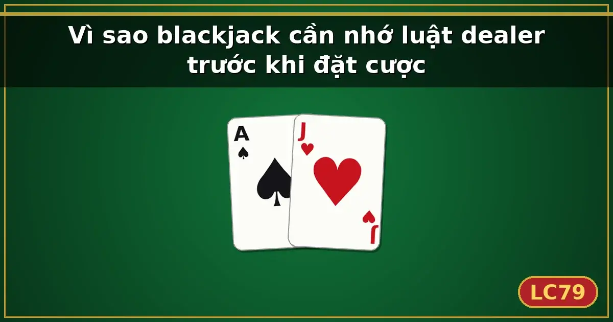 Vì sao blackjack cần nhớ luật dealer trước khi đặt cược — LC79