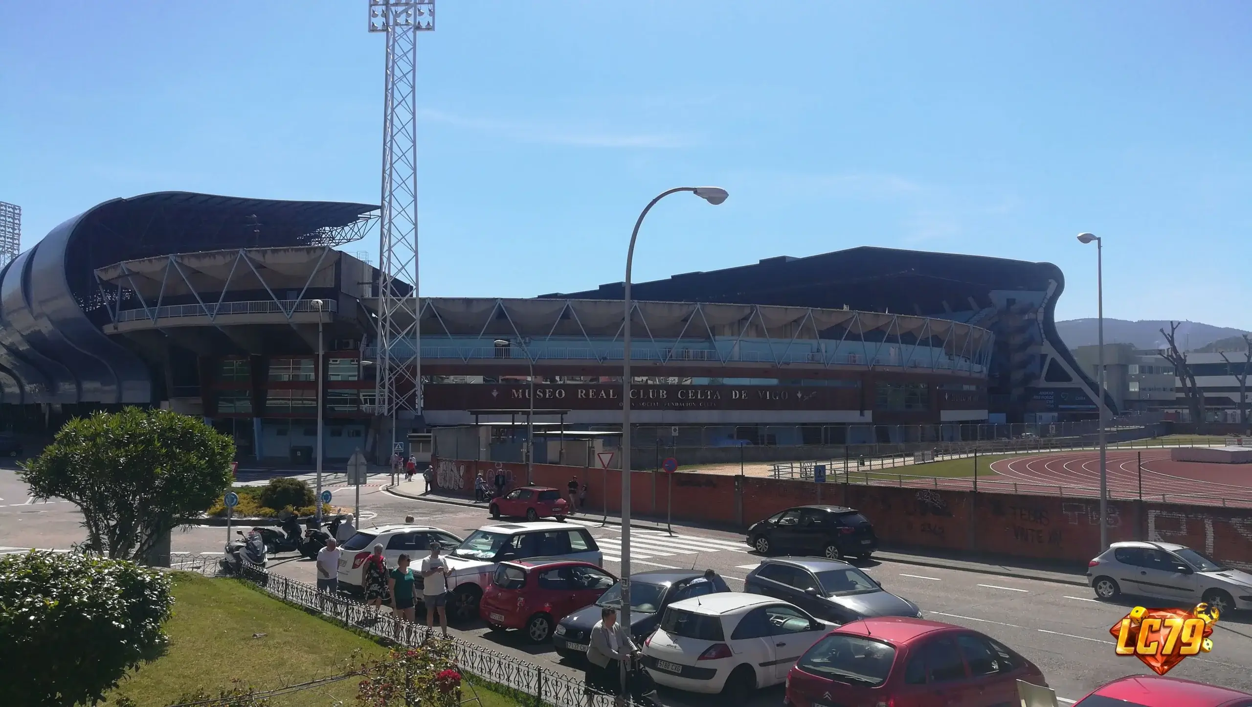 Estadio de Balaídos, sân nhà Celta Vigo, trong bối cảnh trận Celta Vigo vs Osasuna bị hoãn vì nấm mặt sân