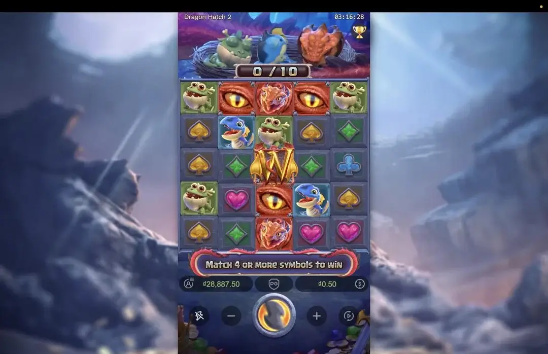 Ảnh giao diện chính game Dragon Hatch 2 (slot PG) chơi tại LC79