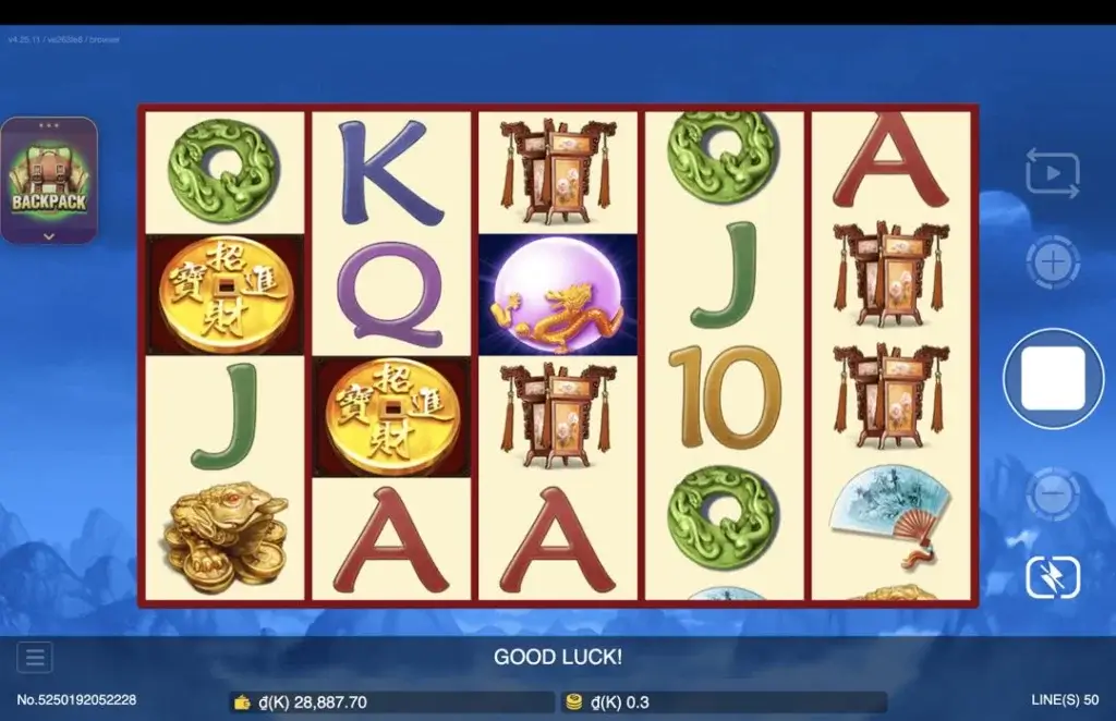 Ảnh giao diện chính game Dragon (slot JDB) chơi tại LC79