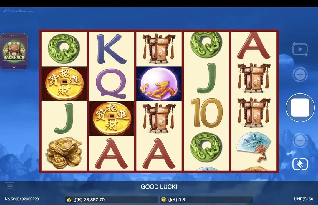 Ảnh giao diện chính game Dragon (slot JDB) chơi tại LC79