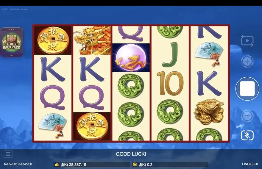 Ảnh bảng biểu tượng & tính năng game Dragon (slot JDB) chơi tại LC79