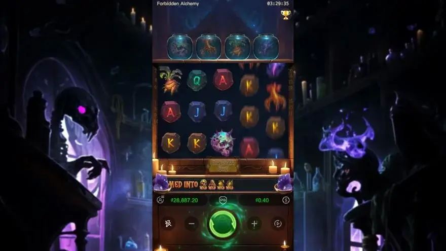 Ảnh màn hình gameplay game Forbidden Alchemy (slot PG) chơi tại LC79