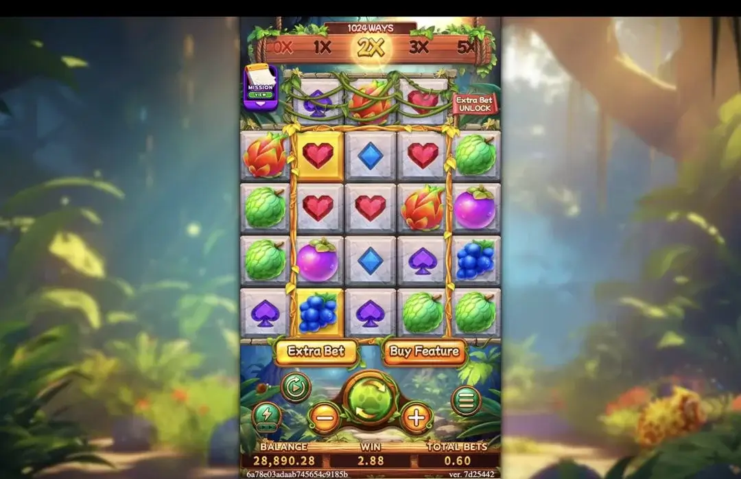 Ảnh giao diện chính game JUNGLE BANG BANG (slot FC) chơi tại LC79
