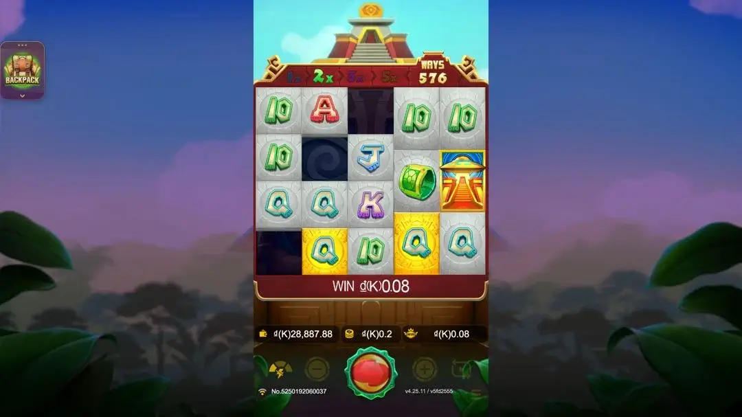 Ảnh giao diện chính game Maya Gold Crazy (slot JDB) chơi tại LC79