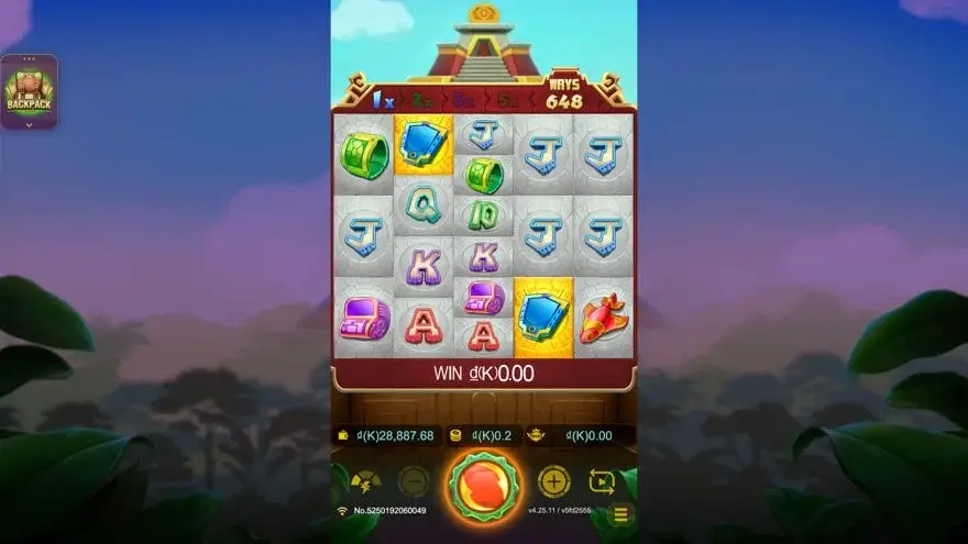 Ảnh màn hình gameplay game Maya Gold Crazy (slot JDB) chơi tại LC79