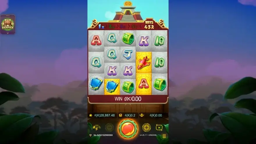Ảnh bảng biểu tượng & tính năng game Maya Gold Crazy (slot JDB) chơi tại LC79