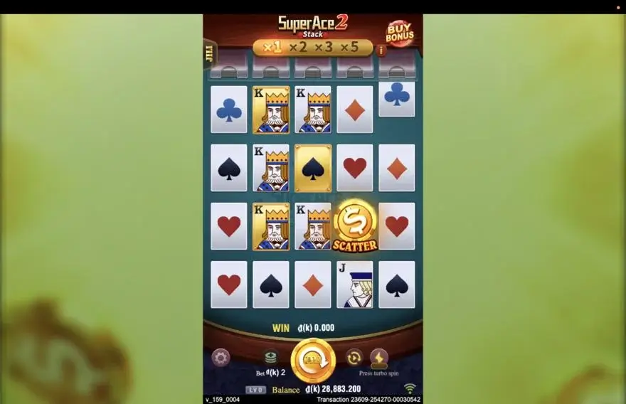 Ảnh bảng biểu tượng & tính năng game Super Ace 2 (slot JILI) chơi tại LC79