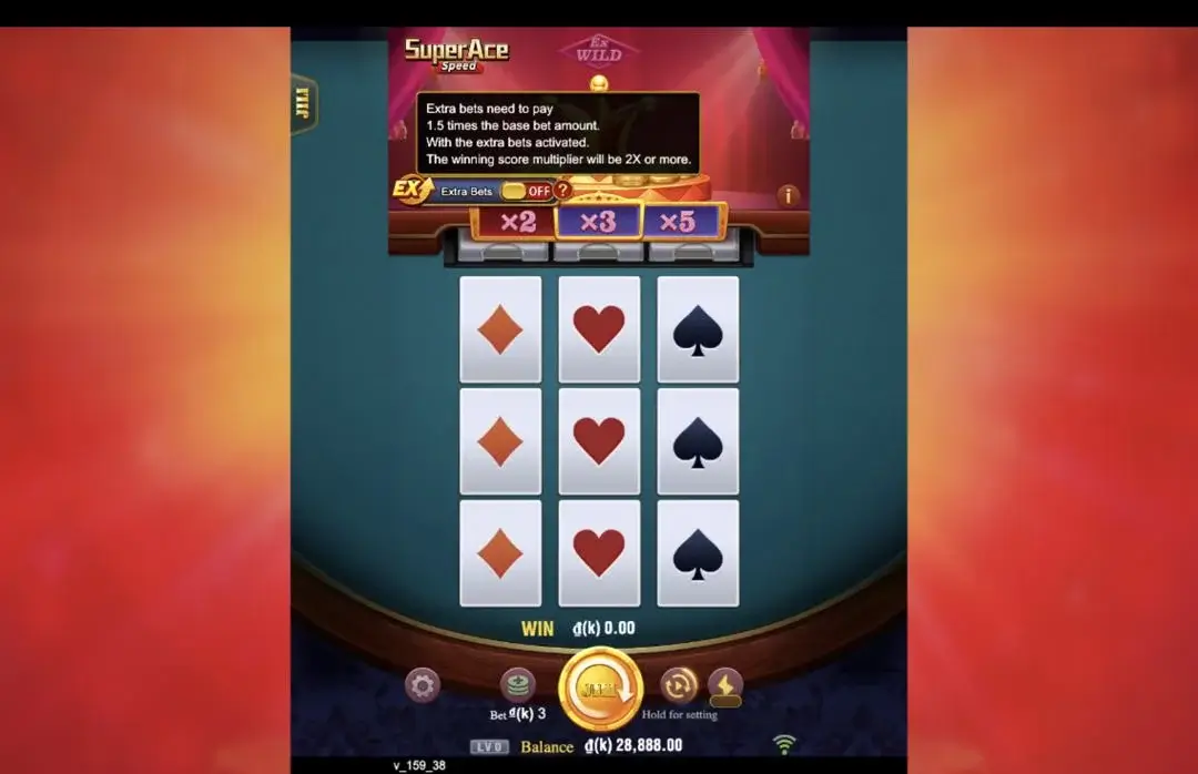Ảnh giao diện chính game Super Ace Speed (slot JILI) chơi tại LC79