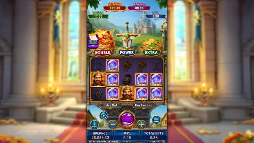 Ảnh màn hình gameplay game SWORD OF KING (slot FC) chơi tại LC79