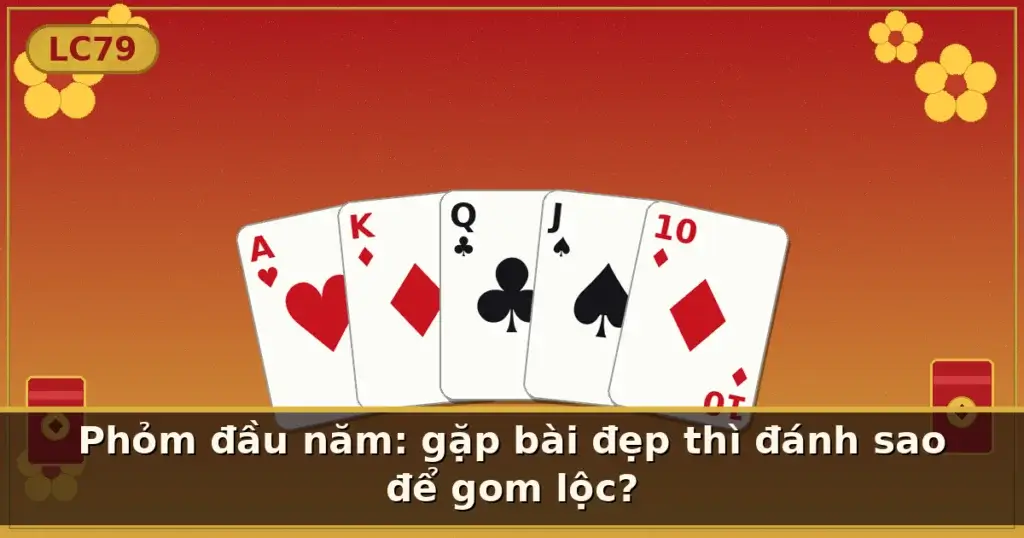 Phỏm đầu năm: gặp bài đẹp thì đánh sao để gom lộc? — LC79