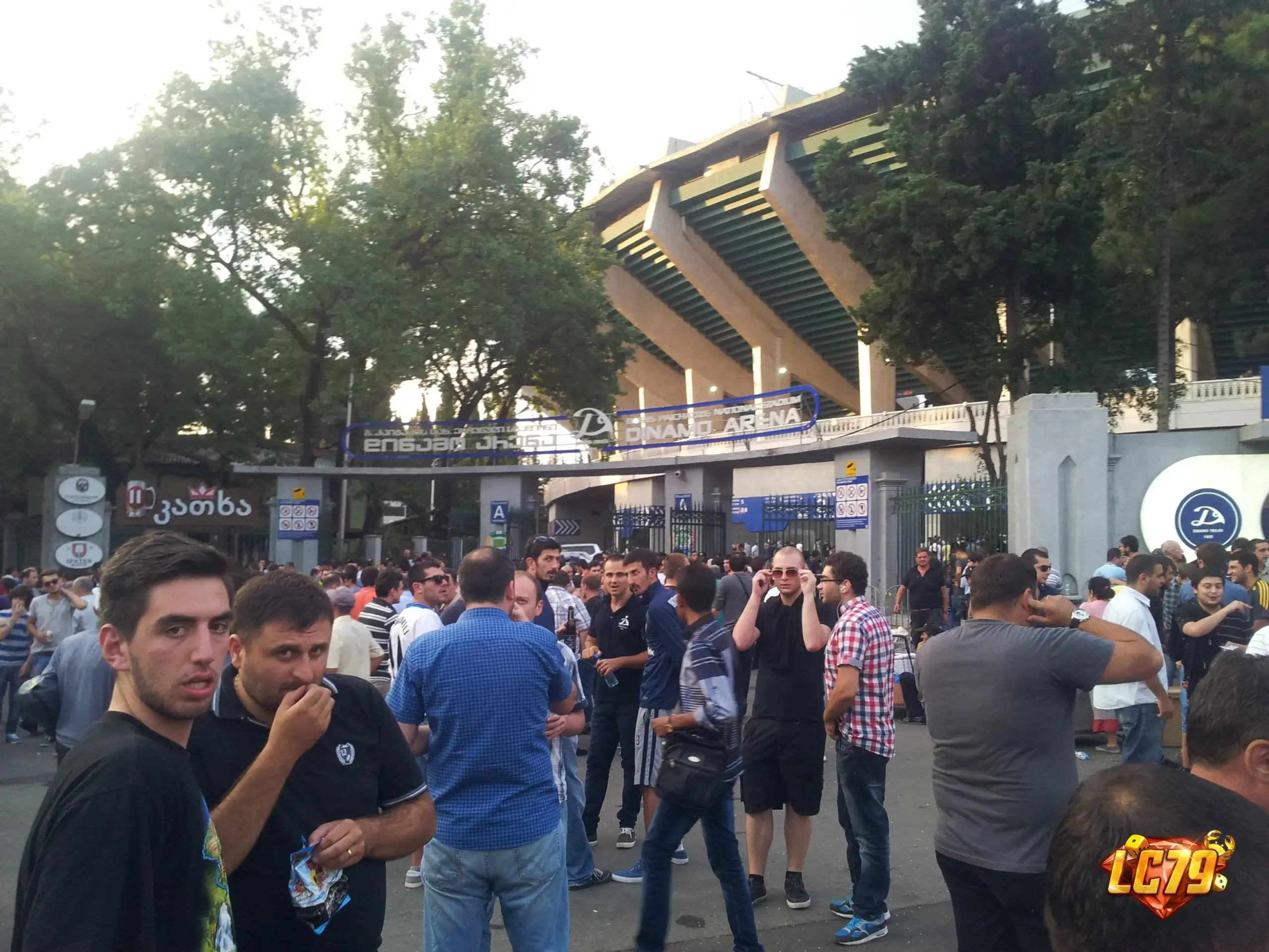 Boris Paichadze Dinamo Arena tại Tbilisi trước trận Georgia vs Ukraine