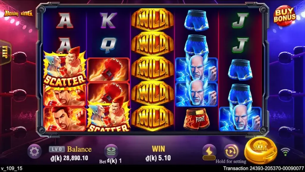 Ảnh giao diện chính game Boxing King (slot JILI) chơi tại LC79