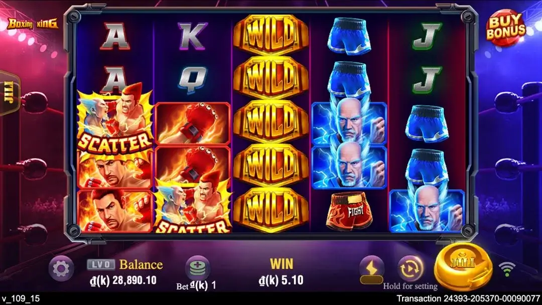 Ảnh giao diện chính game Boxing King (slot JILI) chơi tại LC79