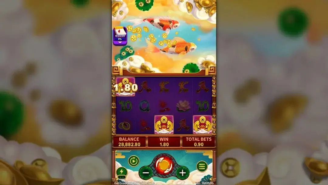 Ảnh giao diện chính game FORTUNE KOI (slot FC) chơi tại LC79