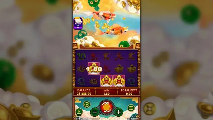 Ảnh màn hình gameplay game FORTUNE KOI (slot FC) chơi tại LC79