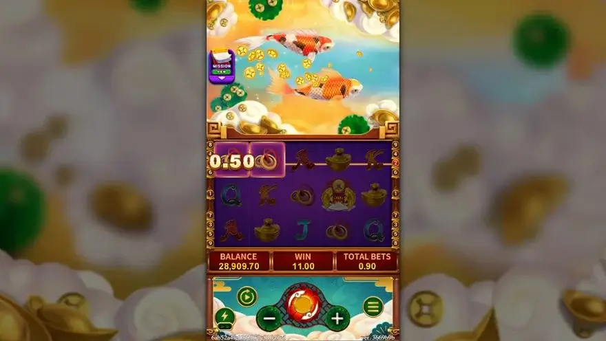 Ảnh màn hình gameplay game FORTUNE KOI (slot FC) chơi tại LC79