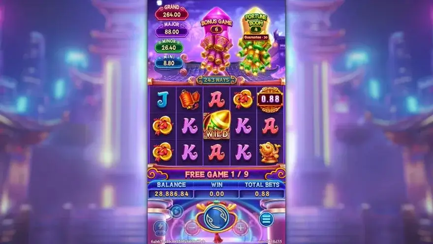 Ảnh bảng biểu tượng & tính năng game FORTUNE MONEY BOOM (slot FC) chơi tại LC79