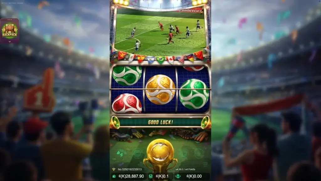 Ảnh giao diện chính game Golden Goal (slot JDB) chơi tại LC79