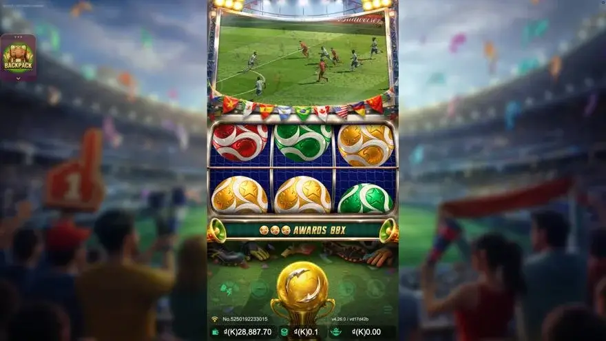 Ảnh bảng biểu tượng & tính năng game Golden Goal (slot JDB) chơi tại LC79