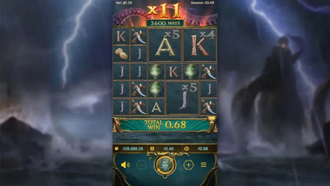 Ảnh giao diện chính game Legend of Perseus (slot PG) chơi tại LC79