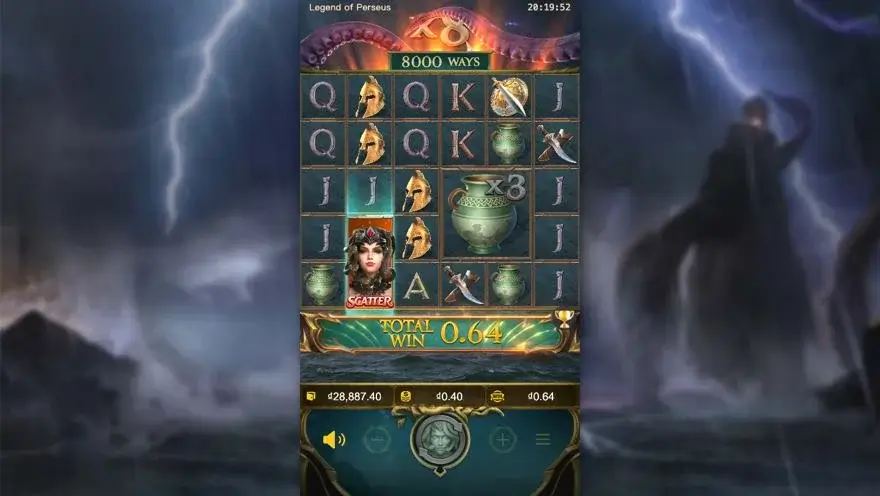 Ảnh màn hình gameplay game Legend of Perseus (slot PG) chơi tại LC79