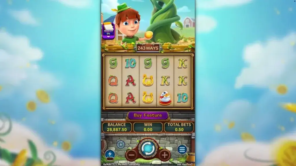 Ảnh giao diện chính game MAGIC BEANS (slot FC) chơi tại LC79