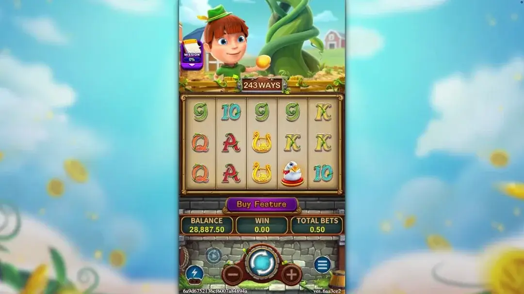 Ảnh giao diện chính game MAGIC BEANS (slot FC) chơi tại LC79