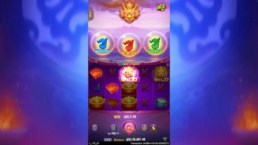 Ảnh màn hình gameplay game mẹo chơi 3 pot dragons lc79 (slot) chơi tại LC79