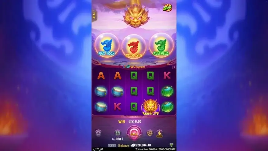 Ảnh bảng biểu tượng & tính năng game mẹo chơi 3 pot dragons lc79 (slot) chơi tại LC79