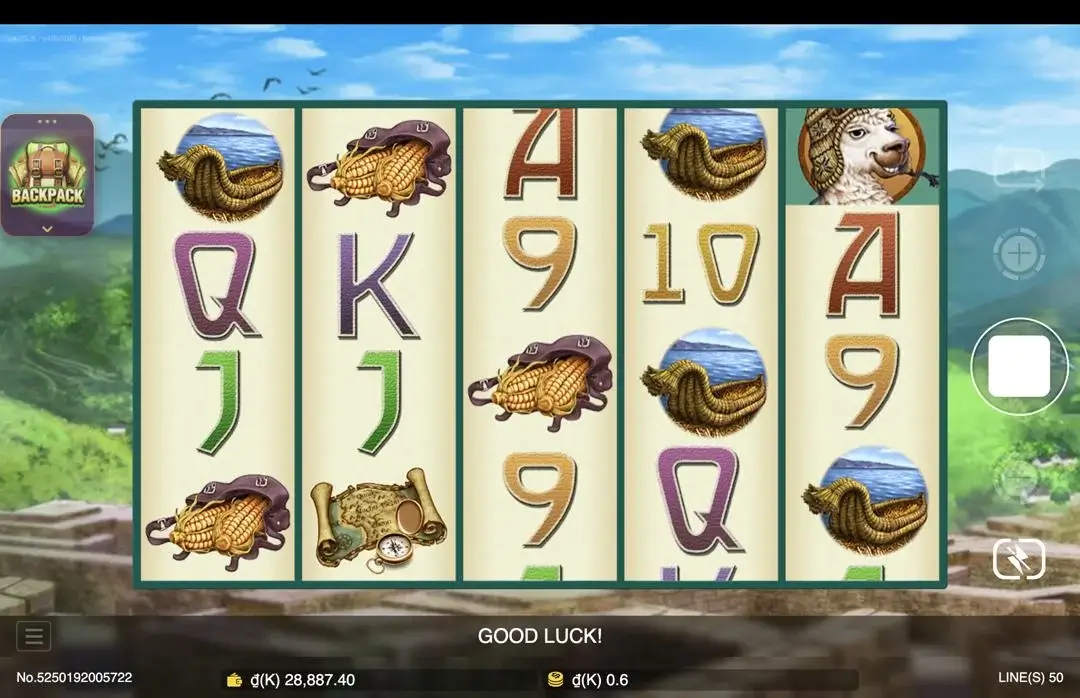 Ảnh giao diện chính game mẹo chơi llama adventure lc79 (slot) chơi tại LC79