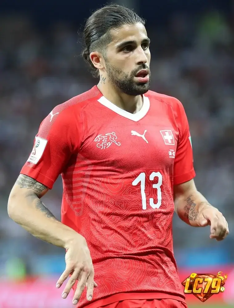Ricardo Rodriguez trong màu áo Switzerland, ảnh minh họa Scotland 0-3 Switzerland Nations League