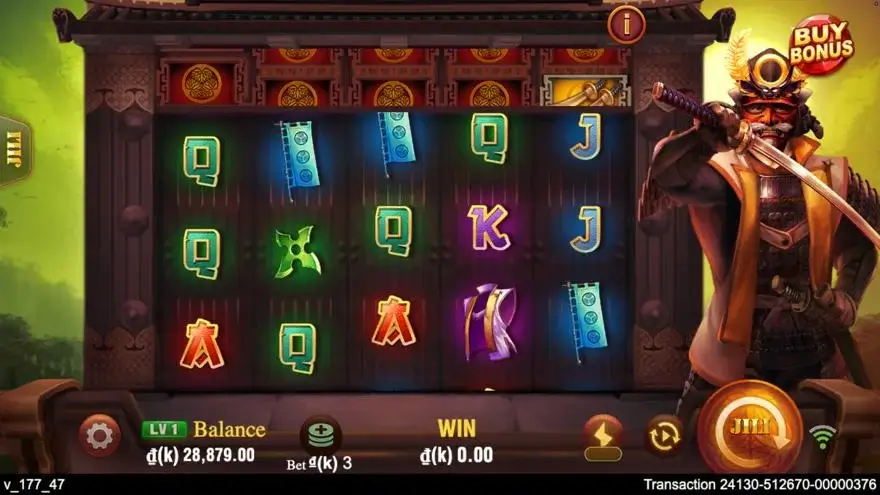 Ảnh bảng biểu tượng & tính năng game Shōgun (slot JILI) chơi tại LC79