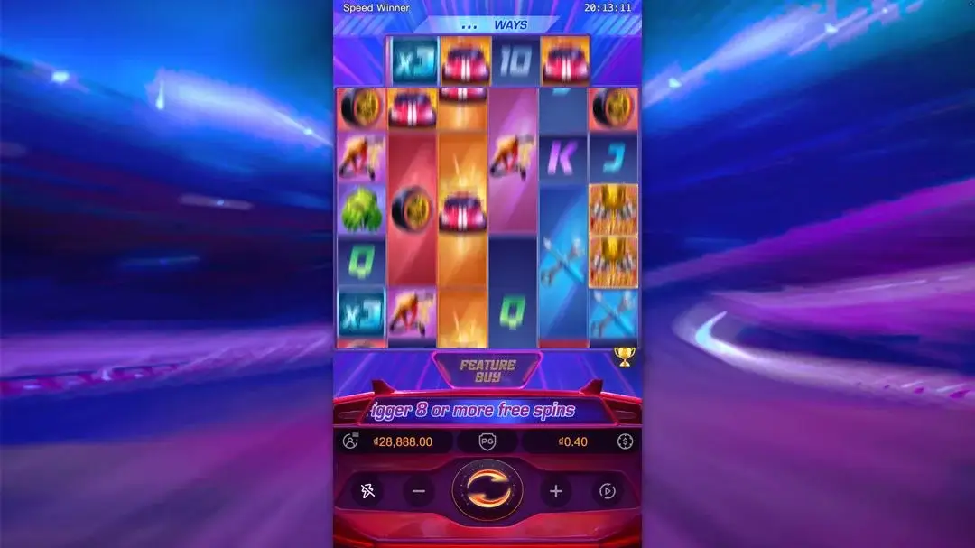 Ảnh giao diện chính game Speed Winner (slot PG) chơi tại LC79