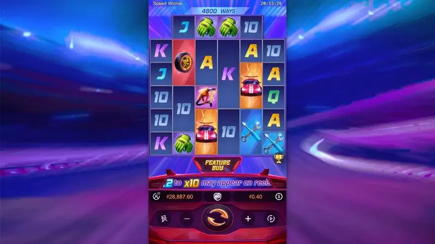 Ảnh màn hình gameplay game Speed Winner (slot PG) chơi tại LC79