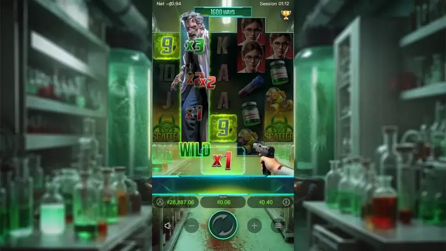 Ảnh bảng biểu tượng & tính năng game Zombie Outbreak (slot PG) chơi tại LC79