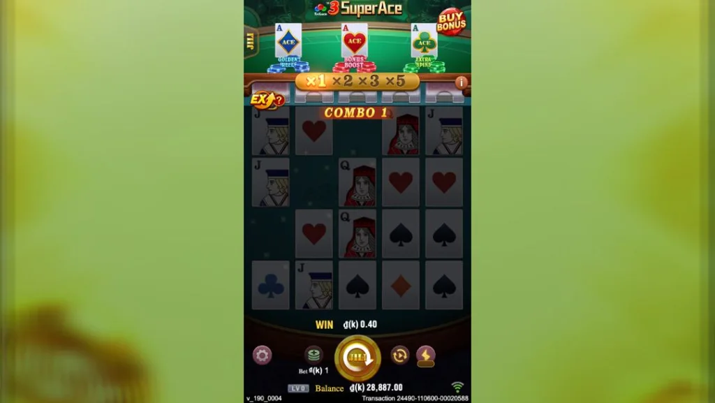 Ảnh giao diện chính game 3 Super Ace (slot JILI) chơi tại LC79